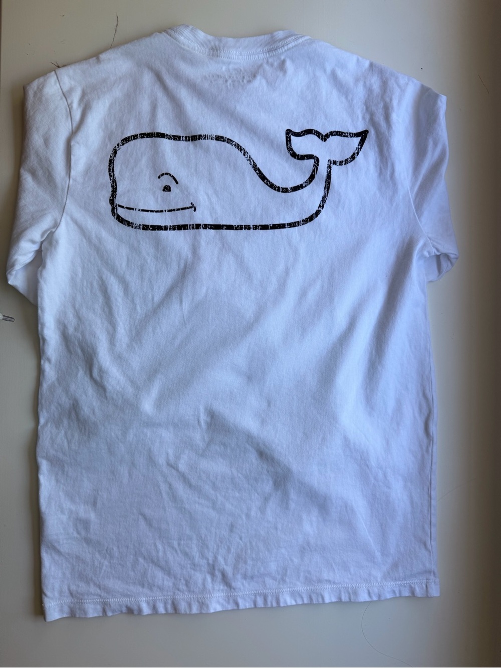 Vineyard Vines WHITE whale long-sleeve pocket tee NWOT XS